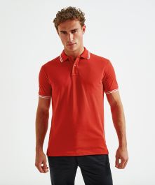 Men's Luxury classic fit tipped polo