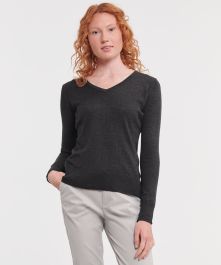 Russell Women's v-neck knitted sweater